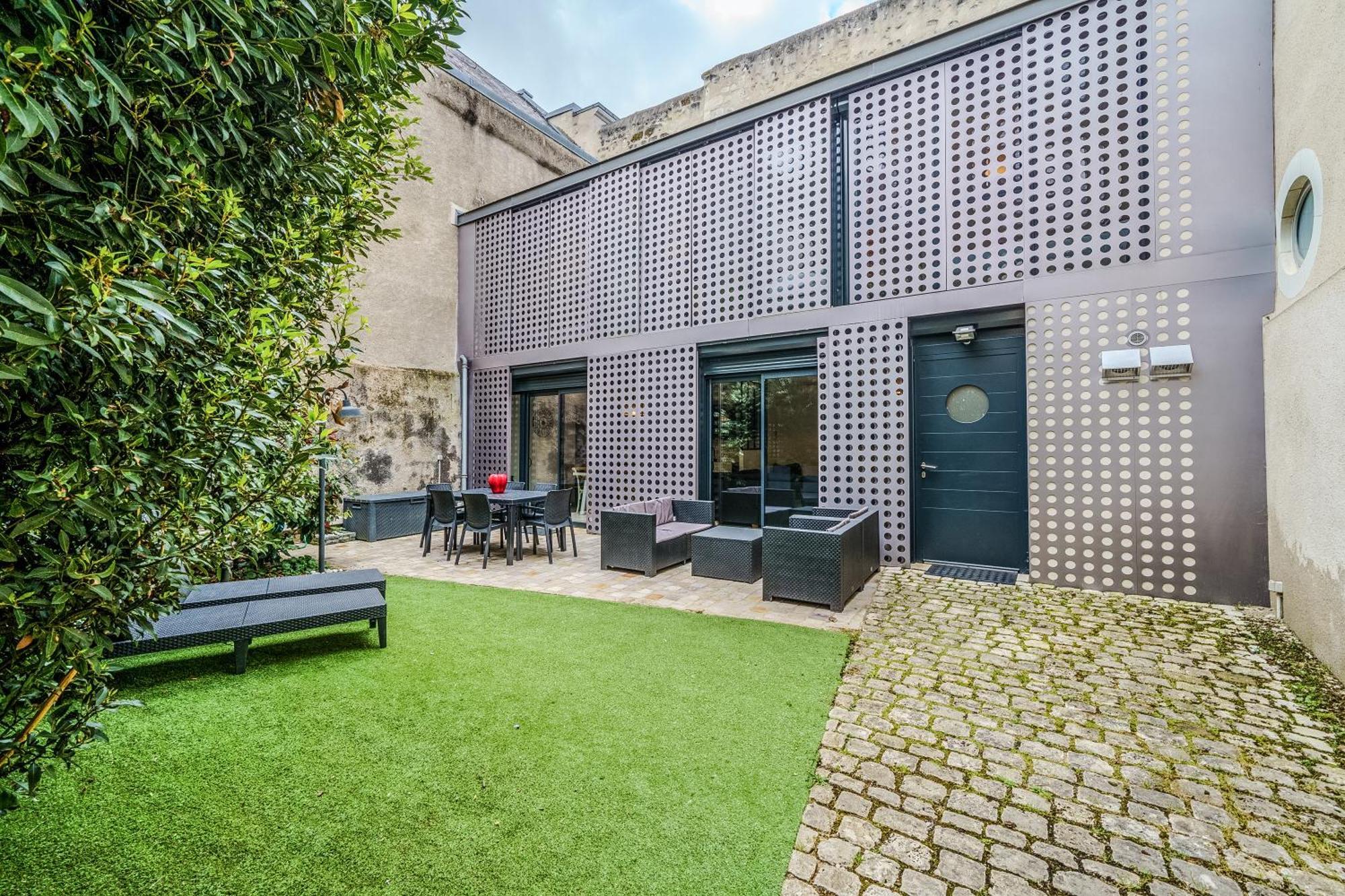Maison D'Architecte Centre Tours Jardin, Climatisation, Parking 5 P Экстерьер фото